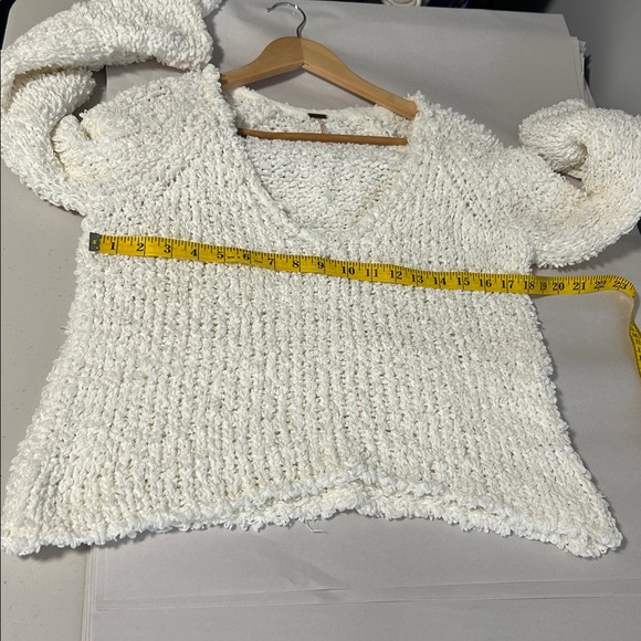 Free People Ivory Sand Dune Bell Sleeve Sweater - Picture 9 of 16